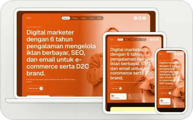Pratinjau template Ember