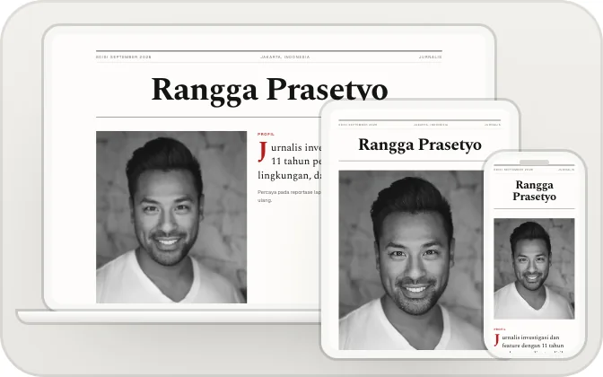 Pratinjau template Magazine
