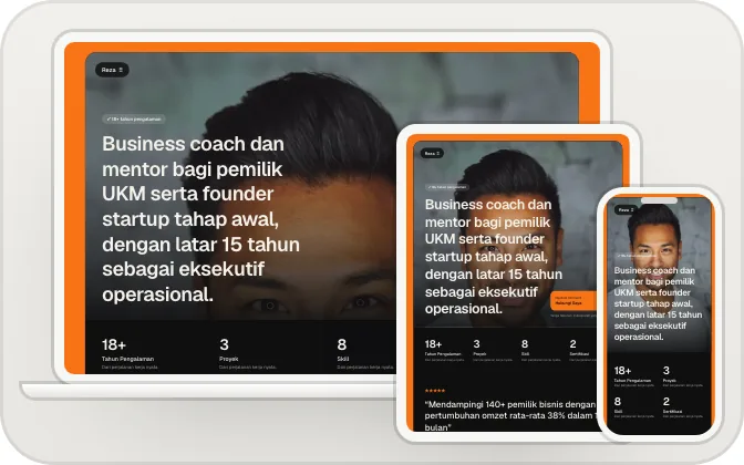 Pratinjau template Coach
